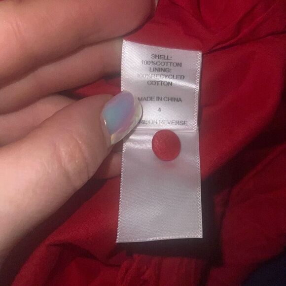 ✨Happy X Nature Red Eyelet Cotton Sz 4 Dress✨ - Picture 8 of 8